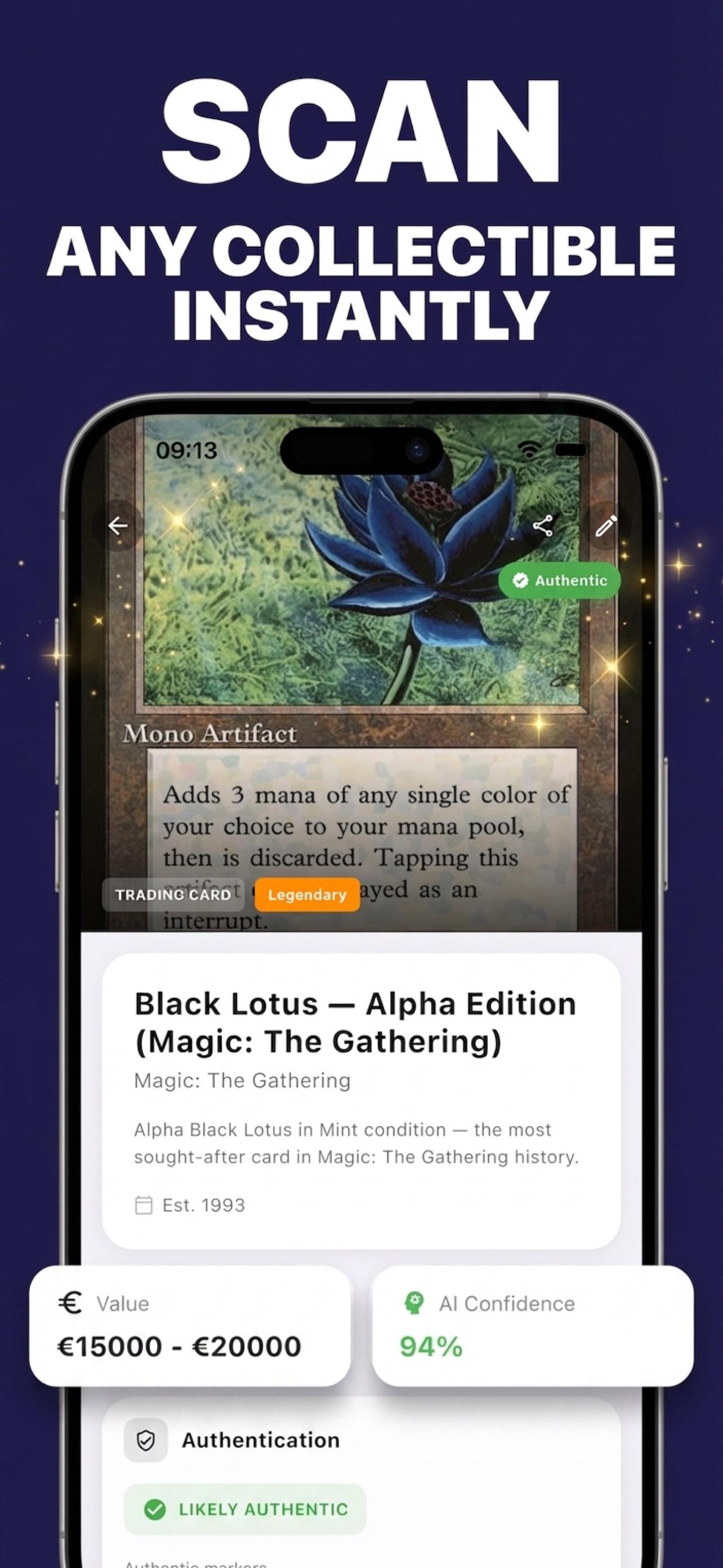 Lootique collectible scanner identifying an item